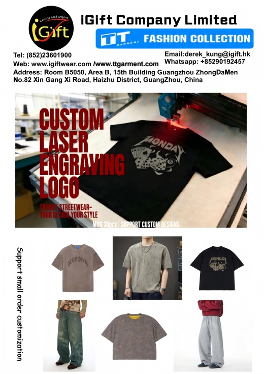 Product image: TTgarment Vintage Laser Burned Denim Jeans LEL001