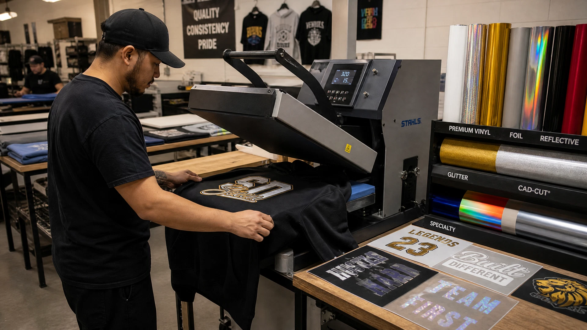 Heat Pressed Printed