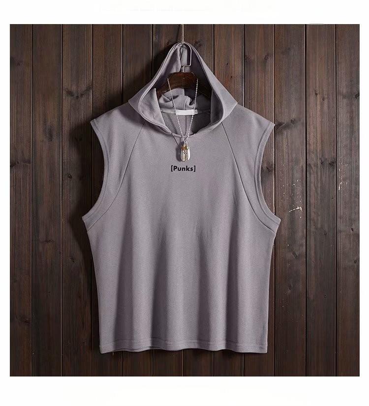 TTgarment Sports Workout Tank Tops Pullover Hoodie Embroidered Logo WKH003