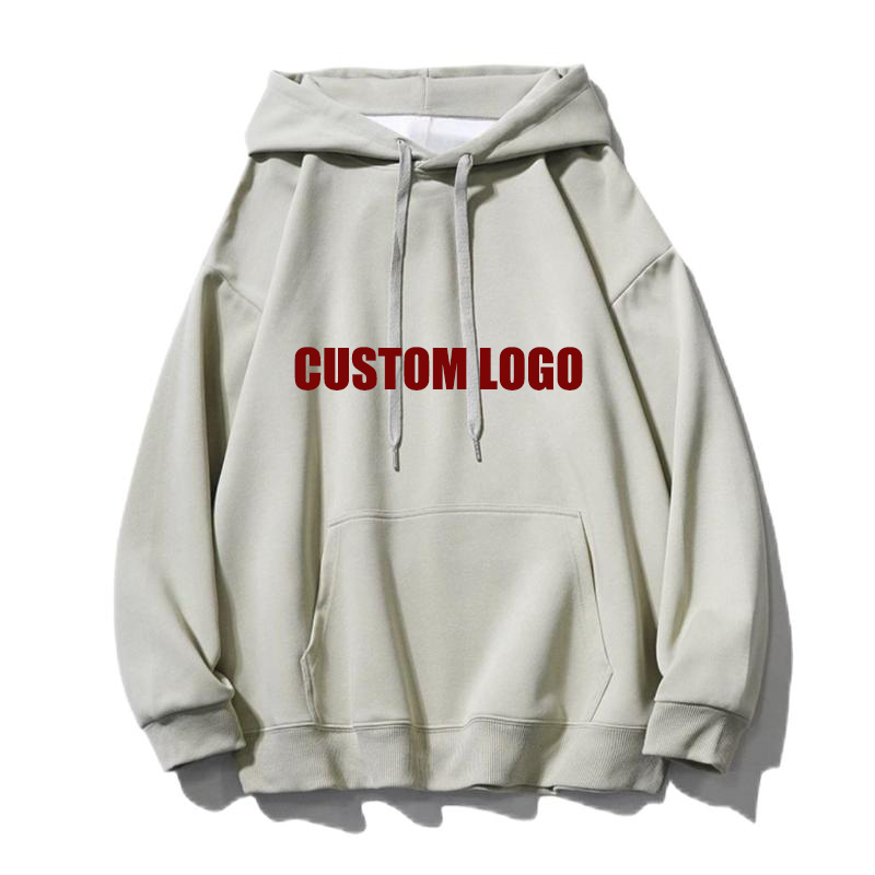 Wholesale High Quality Cotton Thick Heavy French Terry Pullover Hoodie AWW009